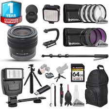 Sony FE 28-60mm f/4-5.6 Lens - 22pc 64GB Utility Kit 1 Yr Warranty
