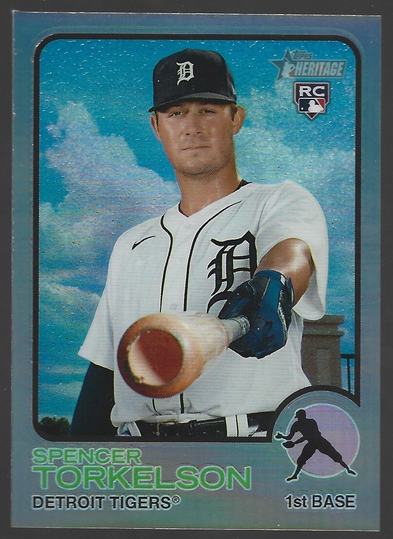 SPENCER TORKELSON 2022 Topps Heritage High Silver Chrome Refractor rookie /373