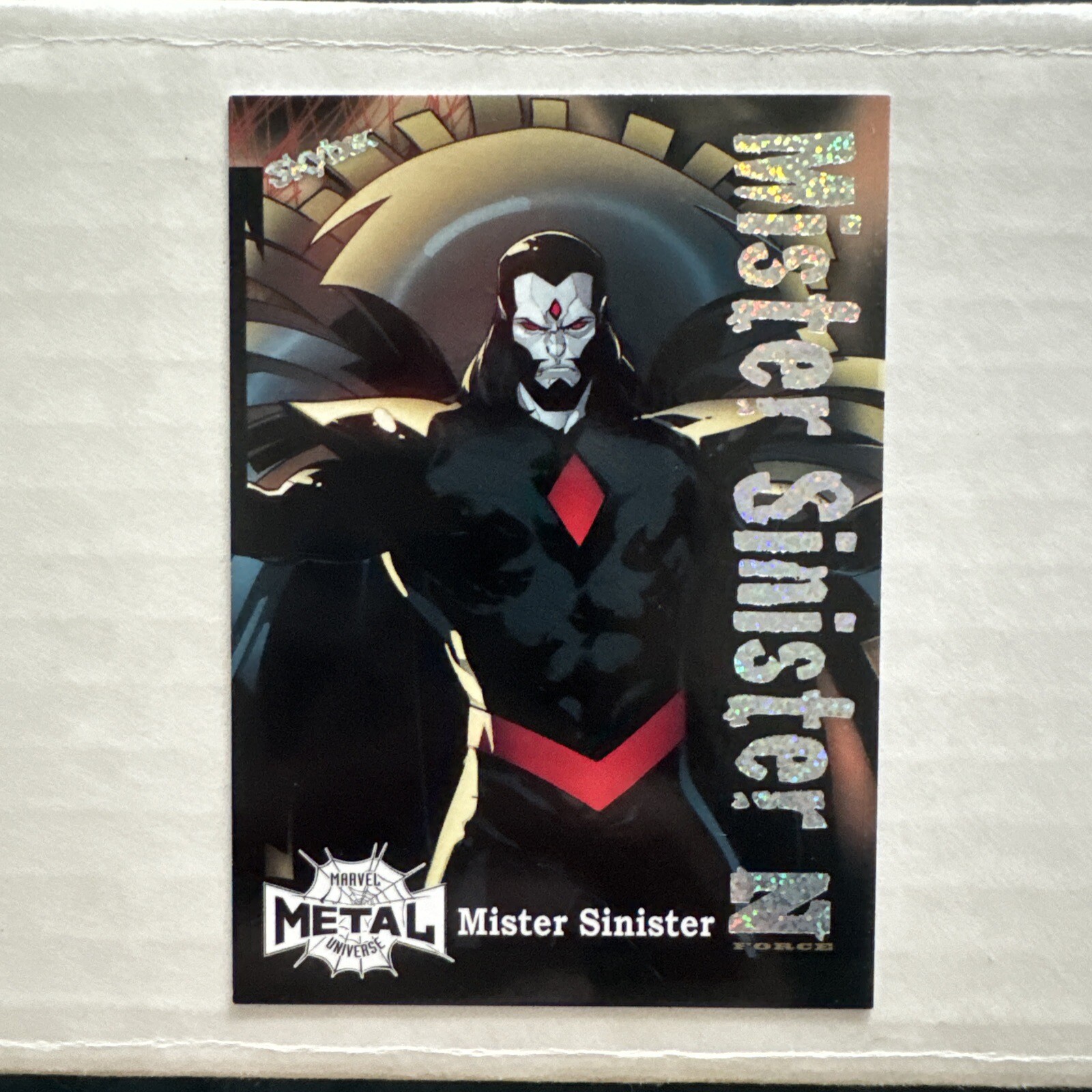 2022 Marvel Metal Universe Spider-Man Z-Force Rave 095/100 Mister Sinister