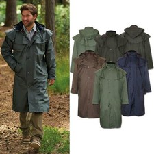 Men's Long Length Waterproof Riding,Hunting Game Rain Coat Highgrove S - XXXL