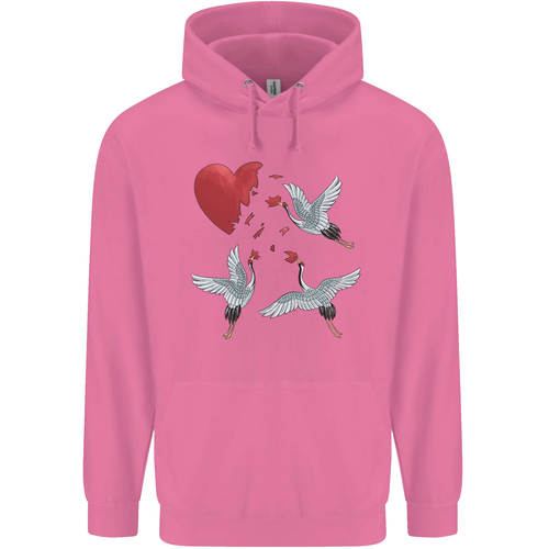 Crane Heart Anti Valentines Day Single Funny Childrens Kids Hoodie - Picture 69 of 84
