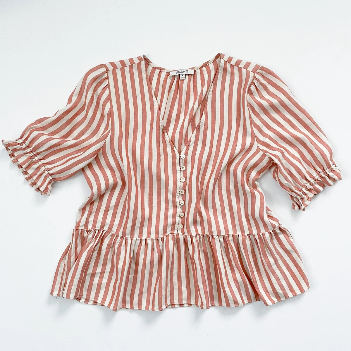 Courtyard ruffle cheap hem top