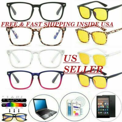 Gaming Glasses Computer Blue Light Blocking Anti Fatigue UV Protection Filter