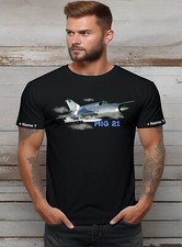 Mig 21 T Shirt Motiv DDR NVA Pilot Fliegershirt Flieger T Shirt Flugsport Modell