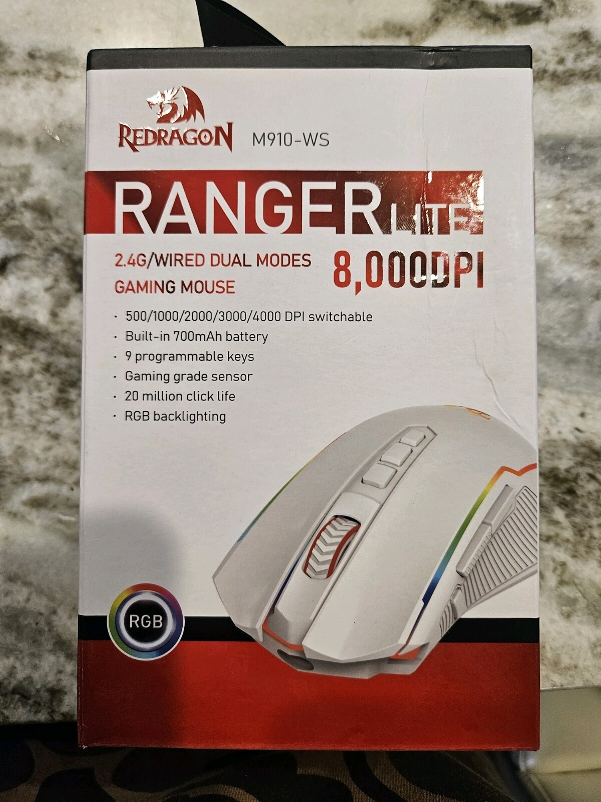 Red Dragon Ranger Lite Wired Gaming Mouse with Precision Control-image
