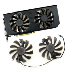 Pair Graphics Card Cooling Fan Cooler for ELSA GeForce GTX1080 1070 8GB GLADIAC