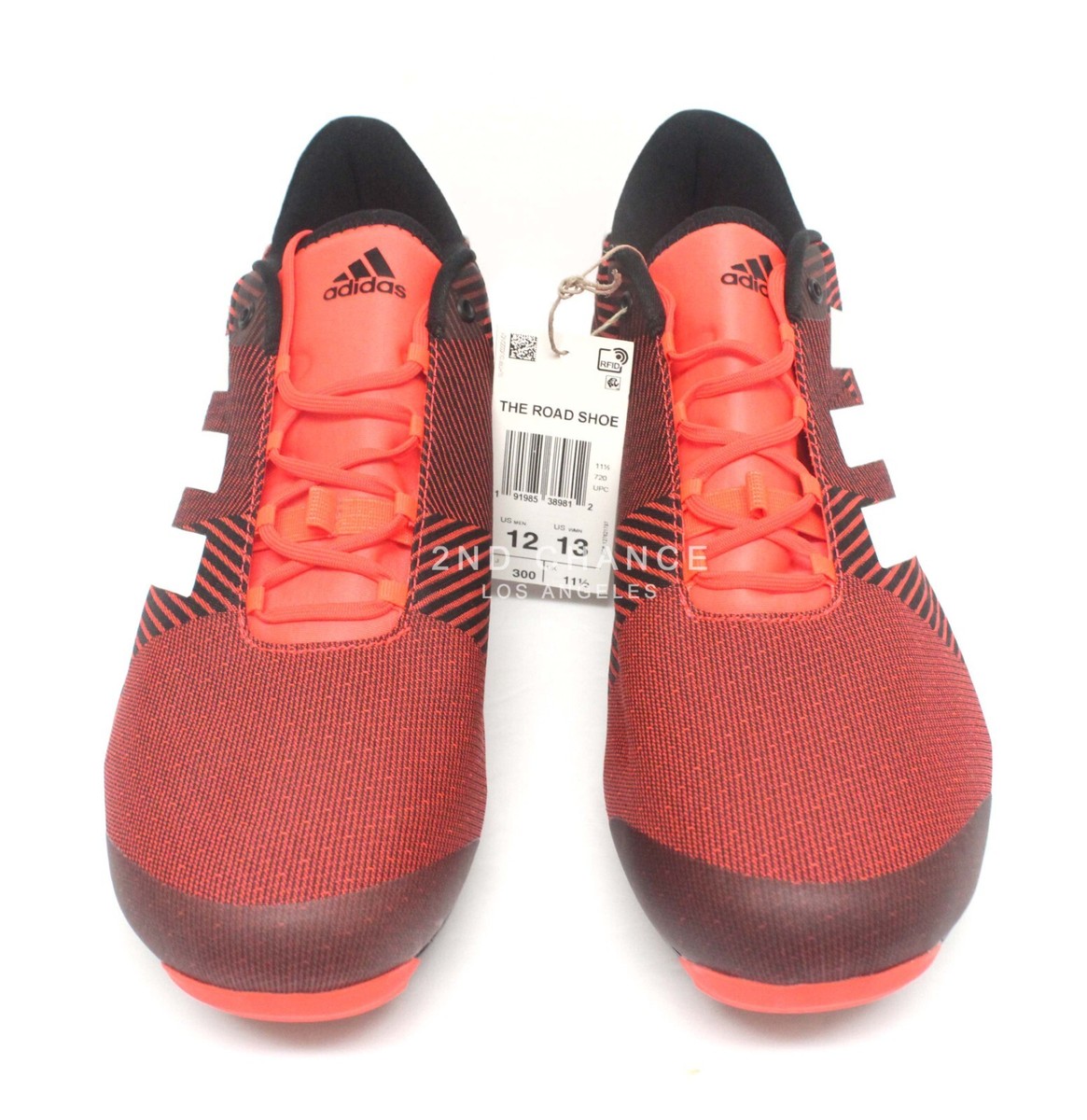NWT Adidas H03991 The Road Shoe Cycling Shoes Solar Red Black Men