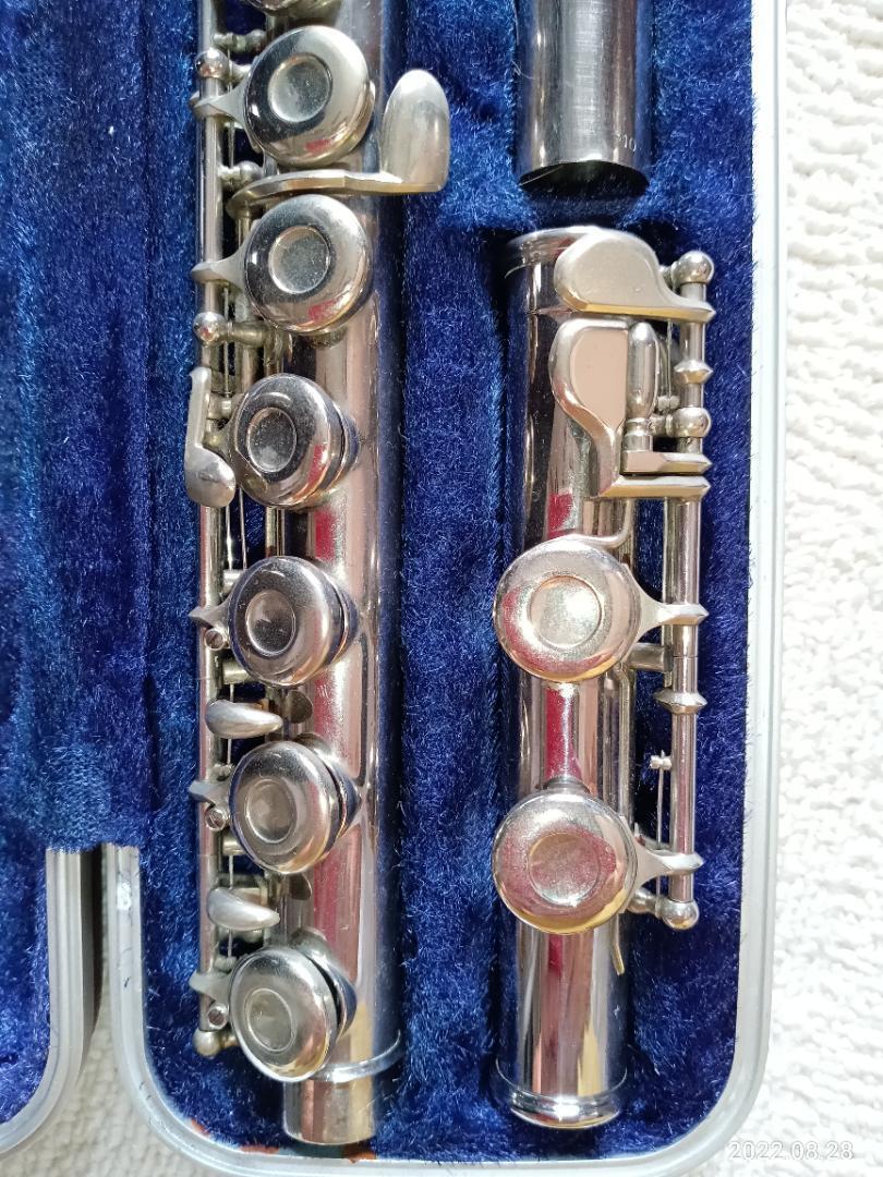 Muramatsu M-113 m113 Silver with Case used good From Japan Muramatsu M-113 m113 Silver with Case used good From Japan