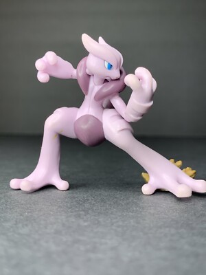 Rare Pokemon Mega Mewtwo X Mini Action Figure 2015 Purple Pink 1/4”  Pokémon