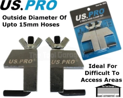 US PRO Tools 2pc Fuel Vacuum Brake Coolant Fluid Line, Hose Pinch Off Clamp 5904