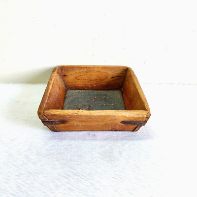 1920s Vintage Primitive Handgemacht Holz Sieb Dekorativ Sammlerstück W86