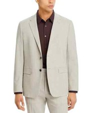 Theory L42408 Sand Melange Chambers Stretch Wool Slim Fit Suit Jacket Size 40S