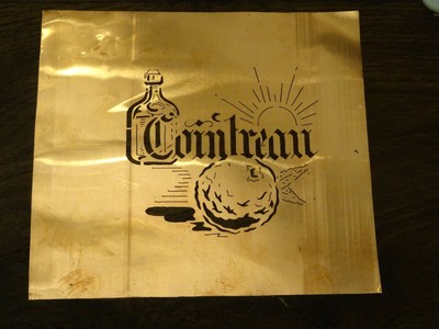 Ancien Pochoir Cuivre De Patisserie Pour Decor Sucre Glace Cointreau Ebay