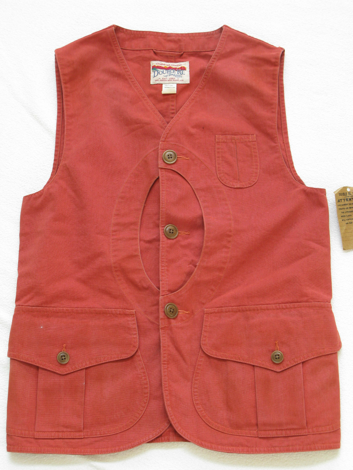 New $390 Polo Ralph Lauren Double RL RRL Men's Cotton-Blend Hunting Vest Jacket
