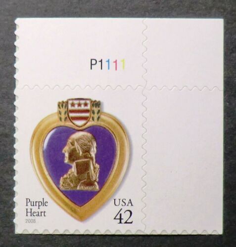 4264 MNH 2008 42c Purple Heart PNS Military Merit George Washington War Award - Picture 1 of 1