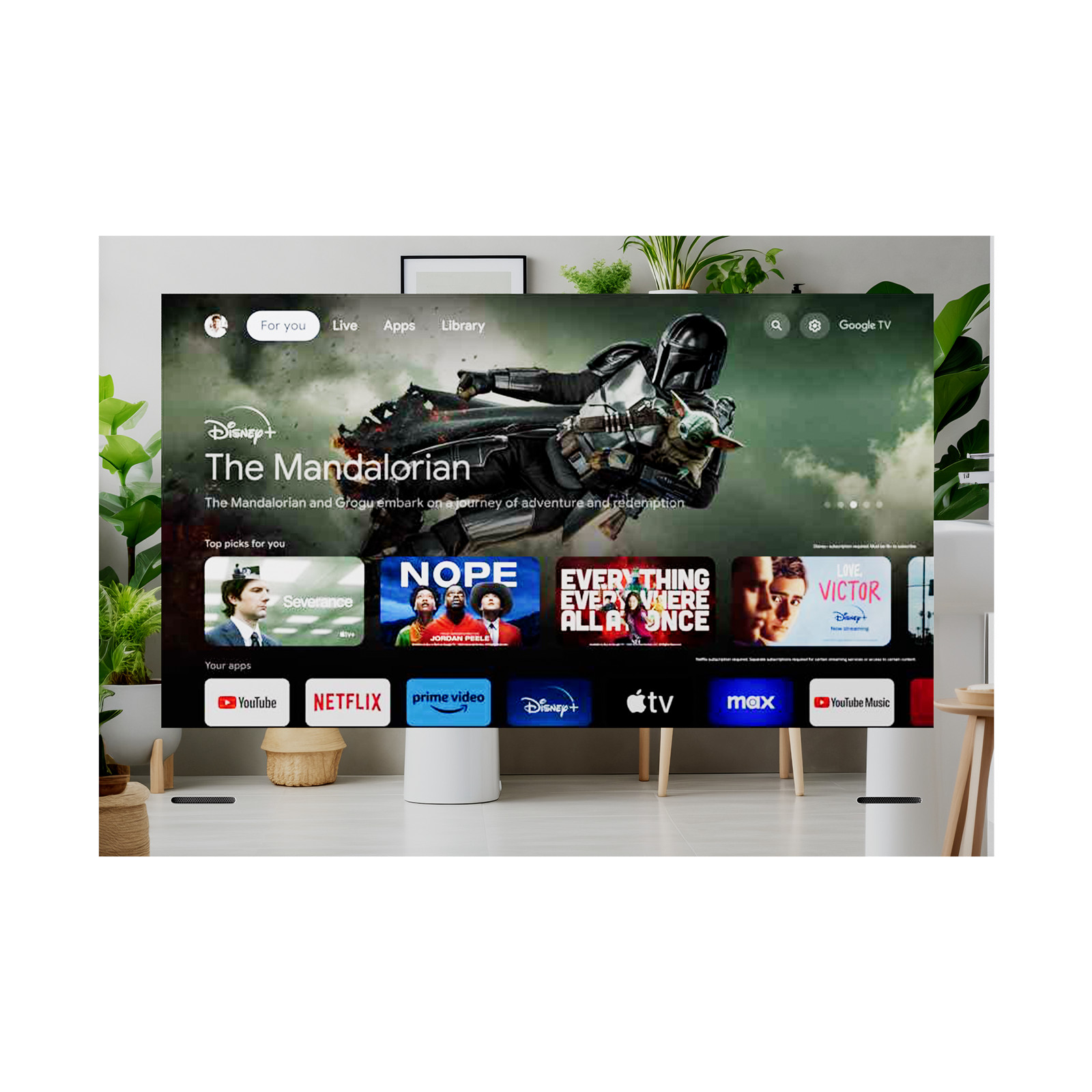 Sylvox 24” Smart Mirror Google TV For Bathtub Spa Bathroom TV IP66 Waterproof