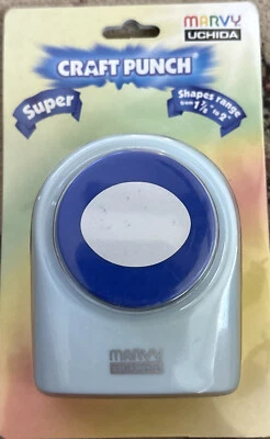 Marvy Uchida OVAL Large 2" Paper Punches Craft Punch Super 1 7/8" to 2" - Image 1 of 2
