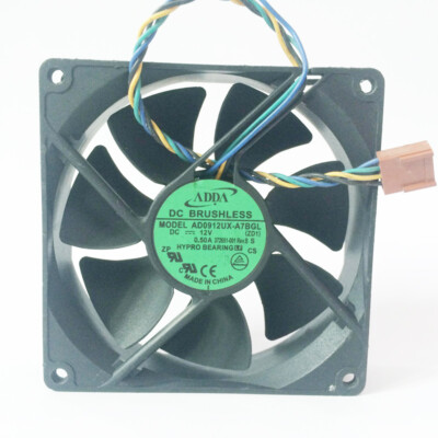 1pcs ADDA AD0912UX-A7BGL chassis server inverter cooling cooler fan DC 12V 0.5A