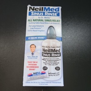  Neilmed Sinus Rinse Bottle + 1 Premix Packet 8oz  - Exp 2028