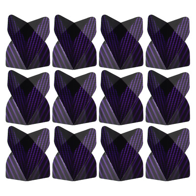 Flights Dart, 12er Pack PET Standard Darts für Weichstahl lila Spitze