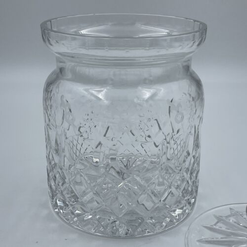 Rogaska GALLIA Etched Cut Crystal Biscuit Barrel / Crystal Jar With Lid - Picture 7 of 17