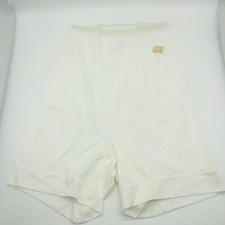 vintage vanity fair white long leg panty briefs size 5 hi rise nwt