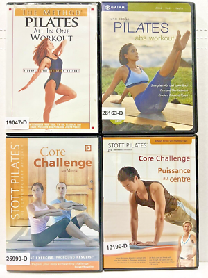 Lot Pilates DVDs All in One Workout Abs Core Challenge Fitness Exercise