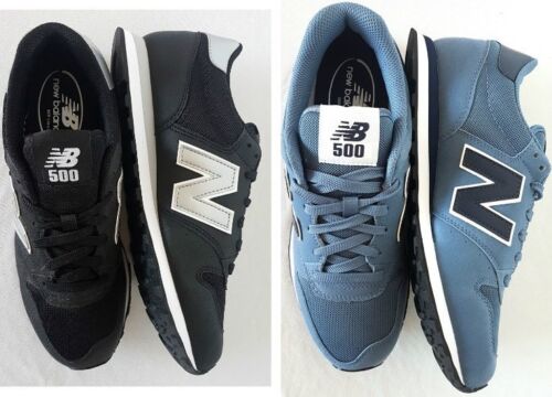 Schuhe Herren Sneaker Turnschuhe New Balance 500 Klassisch Blau Schwarz 40,5 - - Bild 1 von 13