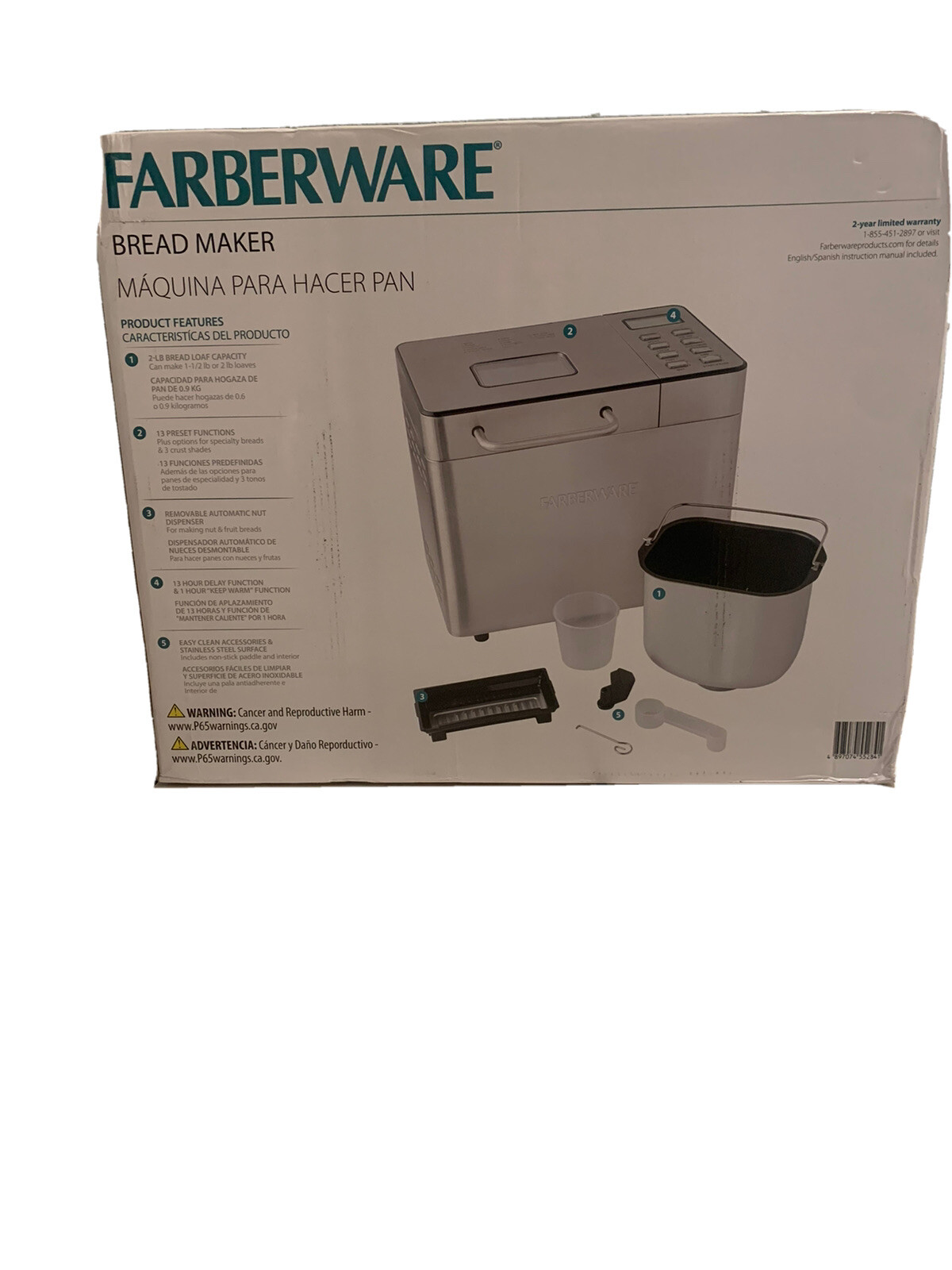 Farberware FW61100043213 Bread Machine Silver for sale online eBay
