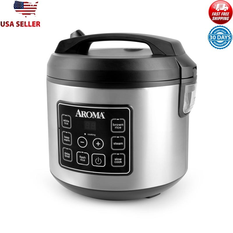 20-Cup Programmable Rice Cooker Multi-Cooker W/ Steamer Dela