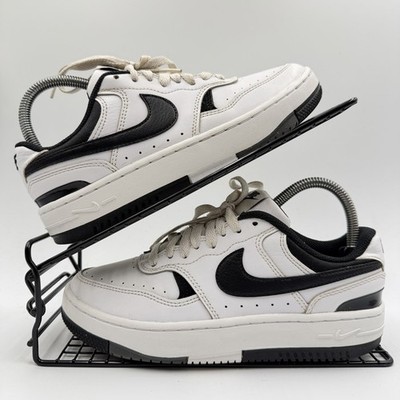 Nike Gamma Force Low Weiß Schwarz Turnschuhe Größe UK 4 Damen Leder DX9176-100