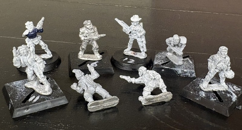 Job lot of 8 unpainted pre slotta Citadel/ Games workshop metal miniatures OOP