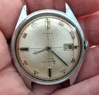 1970 TIMEX 21 Jewels 6537 7570A Calendar Men's 33mm Watch Movement PARTS REPAIR