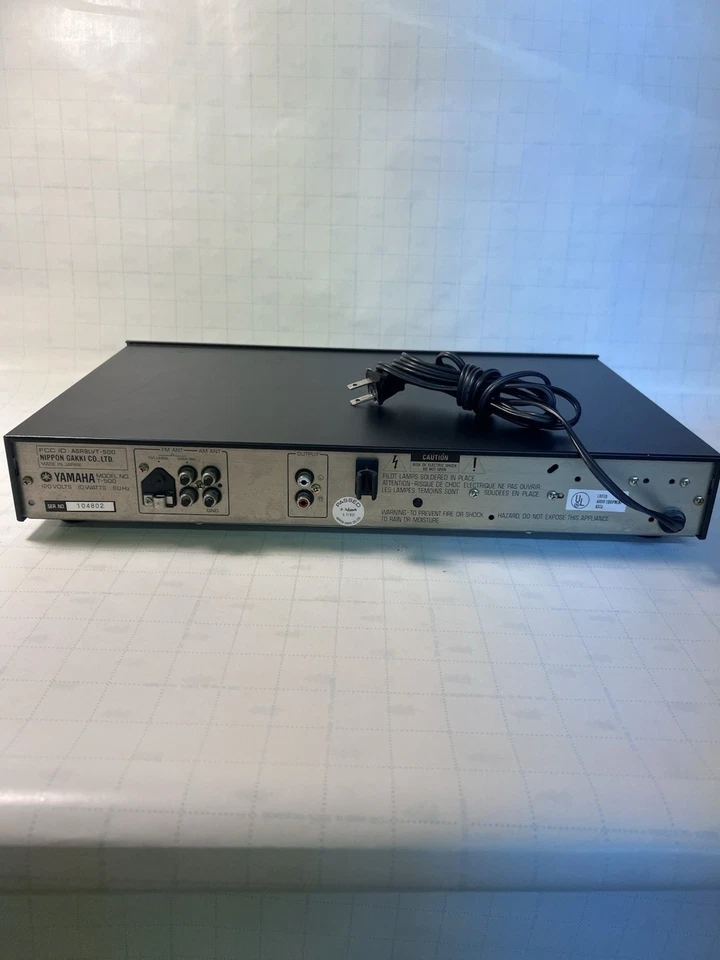 Sintonizador estéreo AM/FM sonido natural Yamaha T-500 Foto 3 de 4