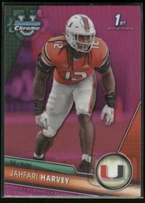 2023 Bowman University Chrome #25 Jahfari Harvey Pink Refractor