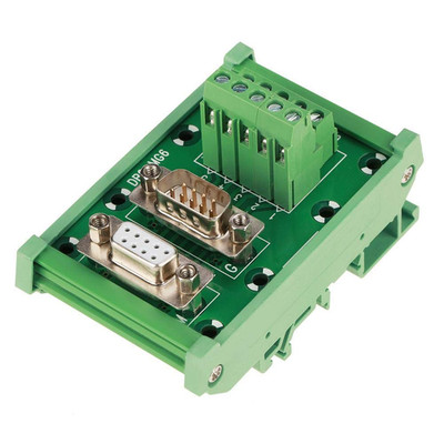 DB9-MG6 DIN Rail Module Mount Interface Module Male/Female Board, Connector, Ter