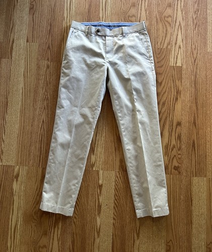 Pantalon Chino Brooks Brothers Homme 31x30 Bleu Clair Plat Devant - Neuf Avec étiquettes