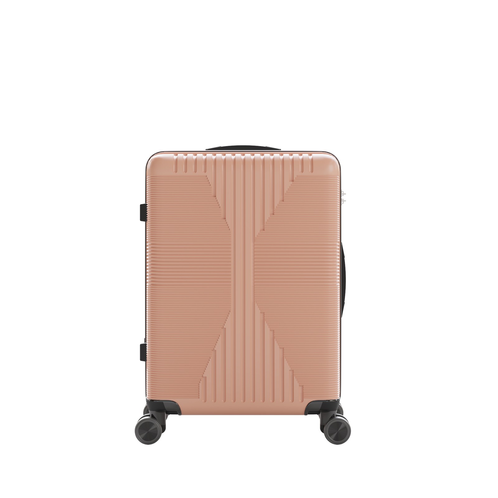 24in Hard Shell PP Luggage: Non-TSA Lock Trolley Suitcase Ro