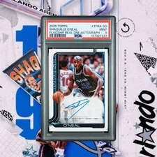 2025 TOPPS FLAGSHIP REAL ONE AUTOGRAPHS #TFRA-SO SHAQUILLE O'NEAL PSA 9