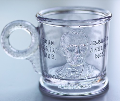 Antike Garfield & Lincoln Attentat Gedenktasse EAPG Präsident Adams & Co. - Bild 1 von 6