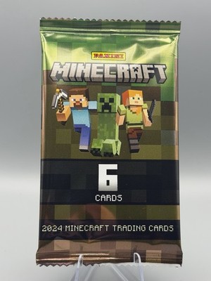 (1) 2024 Panini Minecraft Trading Cards Factory Sealed Retail 6-Card Pack