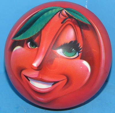 Vtg Hedstrom Rare ''Cherry Bomb'' Female Cartoon Bouncy Ball USA  4.5'' L@@K