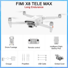 FIMI X8 Tele Max Wide-Angle Hybrid Zoom 4K 60fps 10KM Professional Camera Drone