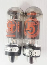 Matched Pair Groove TubeGT- 6L6 S Power Tubes Hickok Tested