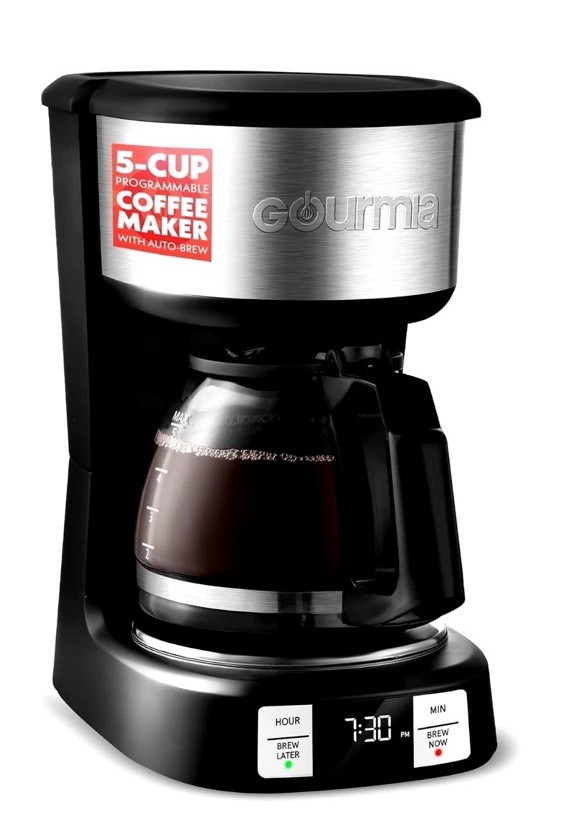 &ndash; 5 Cup, One-touch Brew, Pause & Serve, Adjustable 4 Hr Ke
