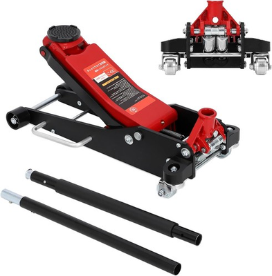#ad Low Profile Floor Jack 3 Ton Heavy Duty Steel Car Jack w Dual Piston Rapid Pump $143.59