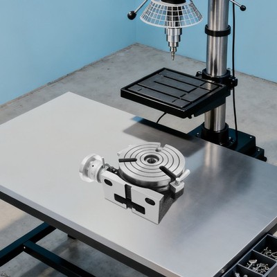 3-Slot Rotary Table Horizontal Vertical Rotary Table For  Milling Machine 100kg