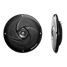 Coppia di casse stereo ultra piatte doppio cono nere 4 Marine Nautiche Altopar