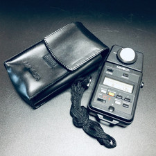 🍙Exc+8 w/Case,Strap🍙 Minolta Auto Meter IIIF Flash Light Meter from Japan
