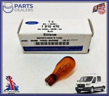 GENUINE FORD TRANSIT MK8 DOOR MIRROR INDICATOR BULB 12V 16W AMBER W16W 1910470